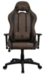 Arozzi Torretta Super Soft hnědá / Herní židle / látkové čalounění / nastavitelná výška a úhel / otočná o 360° (TORRETTA-SPSF-BWN)