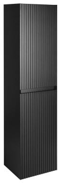 SAPHO - FILENA vysoká skříňka 35x140x30cm, černá mat strip FID3540BS
