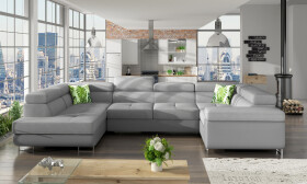 Sedací souprava Letto Provedení: Levá U, látka: Soro 83/ Soft 29 + polštáře: Jungle 32