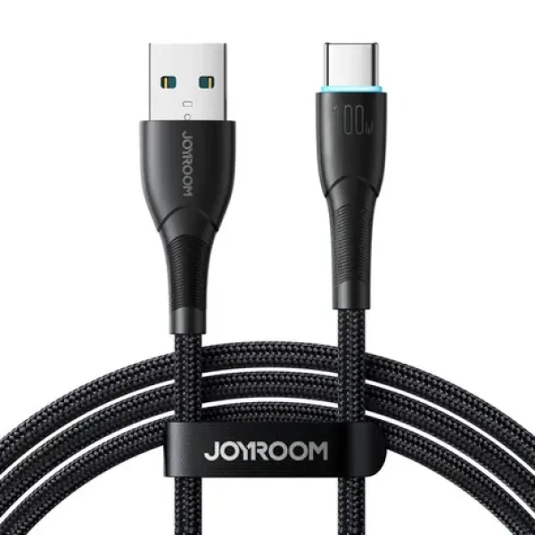 Joyroom SA32-AC6 Nabíjecí kabel USB-A (M) - USB-C (M) 100W 1.0m černá (SA32-AC6 1m Bl)