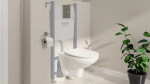 GROHE - Solido Set předstěnové instalace, klozetu Bau Ceramic a sedátka Slim softclose, tlačítka Sail, chrom/bílá 39900000