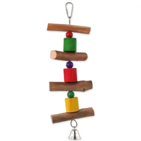 Bird Jewel Hračka - závěsná dřevěná se zvonkem 30 cm (452-31005)