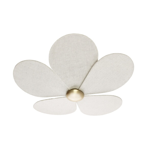 Strömshaga Stropní lampa Daisy Ø 50 cm, krémová barva, kov, textil