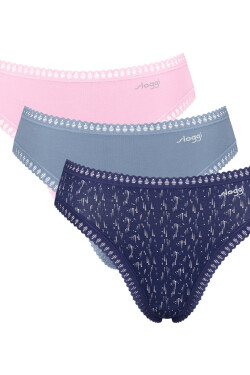 SLOGGI GO CRUSH KALHOTKY S VYSOKOU NOHAVIČKOU C3PACK V004 SMĚS BAREV XL
