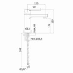 PAFFONI - West Umyvadlová baterie, chrom WS071CR