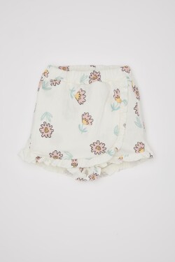 DEFACTO Baby Girl Floral Shorts Skirt