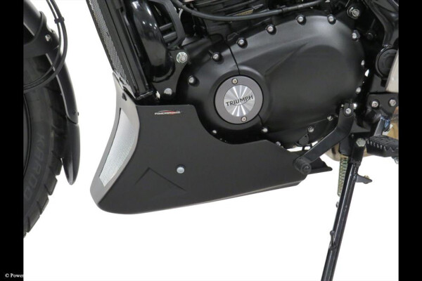 Triumph Scrambler 400 X, 24-25 Klín pod motor - 3 barvy - Karbonový vzhled-stříbrná mřížka