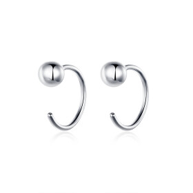 ELENYS Minimalistická elegance – náušnice ze sterlingového stříbra 925