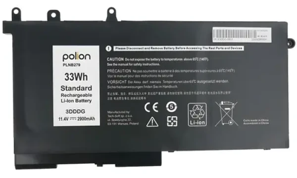 TRX Polion 3DDDG / Baterie pro notebook / 2900 mAh / 33 Wh / pro Dell Latitude 5280 5290 5480 5490 5495 5580 (TRX-PLNB279)