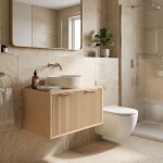 REA - Koupelnová skříňka pod umyvadlo Core 60cm Beige REA-M0406