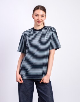 Tričko Carhartt WIP W' S/S Verner T-Shirt Verner Stripe, Black/Cit