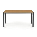 Zahradní stůl, kov, polywood, hnědá, AZT-S1215 OAK