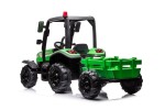 Mamido Dětský elektrický traktor s přívěsem BLT zelený