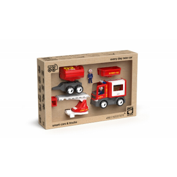 ECO MultiGO Fire set - figurky Igráčků hasičů s auty