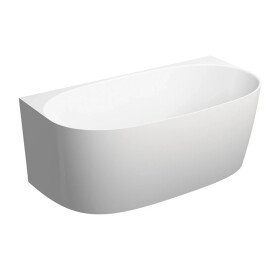 OMNIRES - VALENCIA M+ nástěnná vana, 148 x 77 cm, lesklá bílá VALENCIA148WPBP