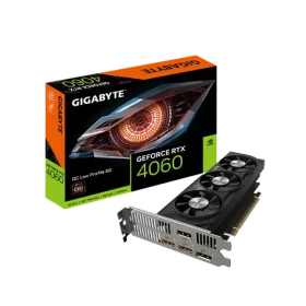 GIGABYTE RTX 4060 Low Profile OC 8G / 1830 - 2475 MHz / 8GB GDDR6 / 128-bit / 2x HDMI + 2x DP / (8) (GV-N4060OC-8GL)