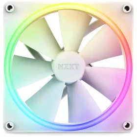 NZXT F140 RGB DUO bílá / 140mm / Fluid Dynamic Bearing / 36 dB @ 1800 RPM / 89 CFM / 4-Pin PWM (RF-D14SF-W1)