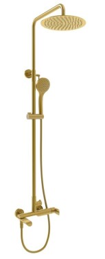 Rubineta - Sprchový set s pákovou baterií ULTRA-10 OLO GOLD, zlatá OLBA625146
