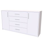 Nábytek Mikulík Komoda AURA 3 - hl. 36 cm ROZMĚR: (š/v/h) 170 x 86 x 36 cm
