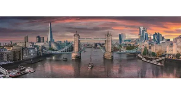 Clementoni 39896 Panoramatické puzzle Přes řeku 1000 dílků