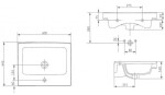 CERSANIT - NÁBYTKOVÉ UMYVADLO 60 CREA BOX K114-006