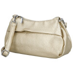 Stylová dámská koženková crossbody kabelka Foppa, zlatá