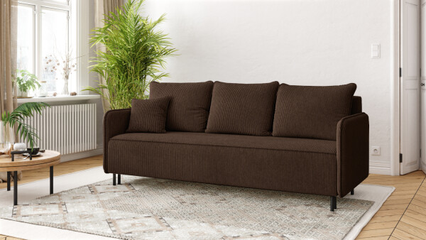 FRONTI Pohovka AMORI - tmavěhnědá 22606