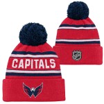 Outerstuff Dětská Zimní Čepice Washington Capitals Jacquard Cuffed Knit With Pom