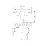 INVENA - Sprchová baterie AVA NEW BN-06-001-X