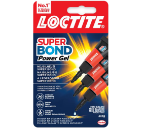 Henkel Loctite - Super Bond Power Gel Mini Trio, 3 x 1 g