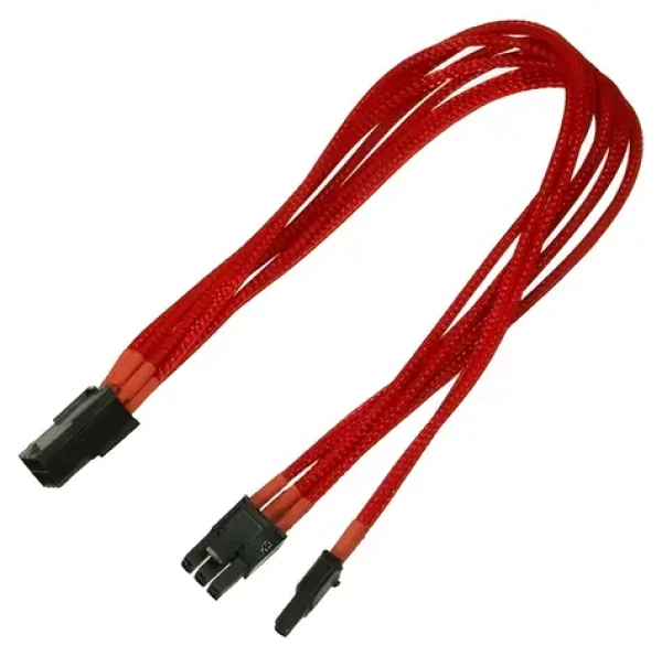 Nanoxia červená / Adaptérový kabel PCI-E / 6-pin na 6+2-pin / 30 cm (NXP683ER)