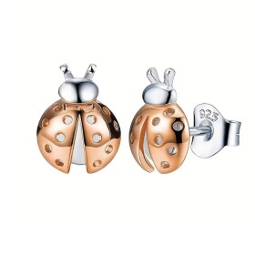 Stříbrné náušnice Beruška – stříbro 925/1000, Stříbrná