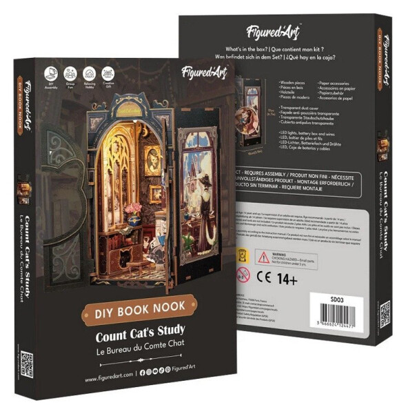 Book Nook sada - Knihovna hraběte Kocoura