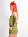 Picture Poppy green dámské šaty krátké