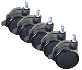 AROZZI Wheel Pack PU Lockable XL / Náhradní kolečka pro herní židle / zamykatelná / PU (AZ-WHEEL-PACK-PU-LK-XL)