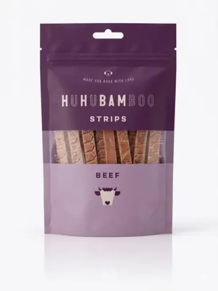 Huhubamboo Hovězí proužky / Pamlsky pro psy / sušené / 75 g (356714)
