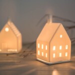 Räder Porcelánový svícen House Magic Light, bílá barva, porcelán
