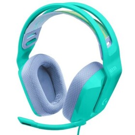 Logitech G335 zelená / Herní sluchátka s mikrofonem / pro PC PS4 Xbox One Nintendo Switch / kabel 1.8m (981-001024)