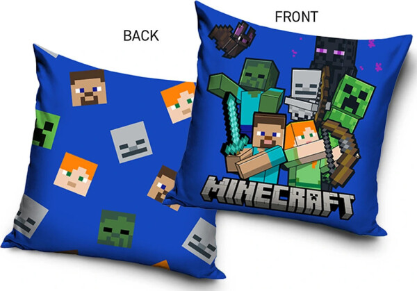 Velurový polštář Minecraft Hrdinové a Příšery