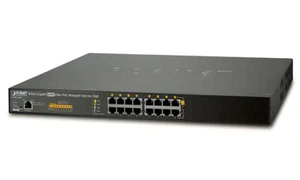 Planet UPOE-800G / PoE injektor / 8x Gigabit / IEEE 802.3bt / 400W (90W/port) / scheduler+watchdog (UPOE-800G)