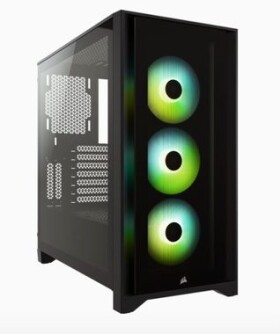 Corsair iCUE 4000X RGB černá / Mid-Tower / ATX / 1x USB 3.0 1x USB-C / průhledná bočnice (CC-9011204-WW)