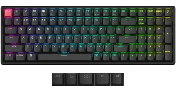 Keychron K4 V3 (Super Red) černá / Klávesnice / Mechanická / Super Red switch / Bezdrátová (K4X-J1)