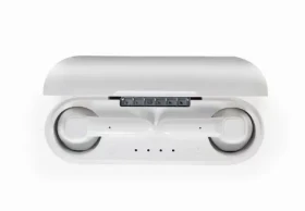 Gembird TWS-VIE-GW Vienna bílá / bezdrátová sluchátka / Bluetooth 5.0 (TWS-VIE-GW)