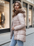 Dámská zimní bunda s kapucí WINTERCHIC růžová FashionStreet TY4441z M