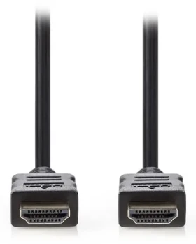 Nedis High Speed HDMI 7,5m černá / Kabel HDMI / 4K 30Hz / Ethernet / zlacené konektory (CVGL34000BK75)