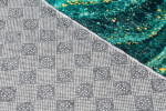 DumDekorace Trendy koberec v zelených a modrých odstínech