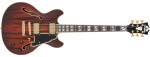 D'Angelico Deluxe Mini DC Satin Brown Burst