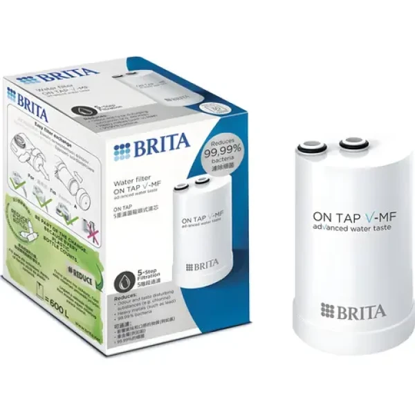 Brita ON TAP V-MF bílá / Filtrační systém na vodovodní baterii / 5 stupňů filtrace / 600 l