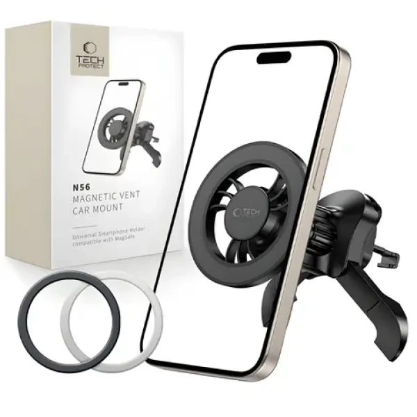 Tech-Protect N56 černá / Držák do auta / MagSafe / do ventilace (27325-0)