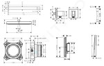 HANSGROHE - Sprchový set s termostatem pod omítku, s tělesem, 26x26 cm, matná černá SANI21HHH403
